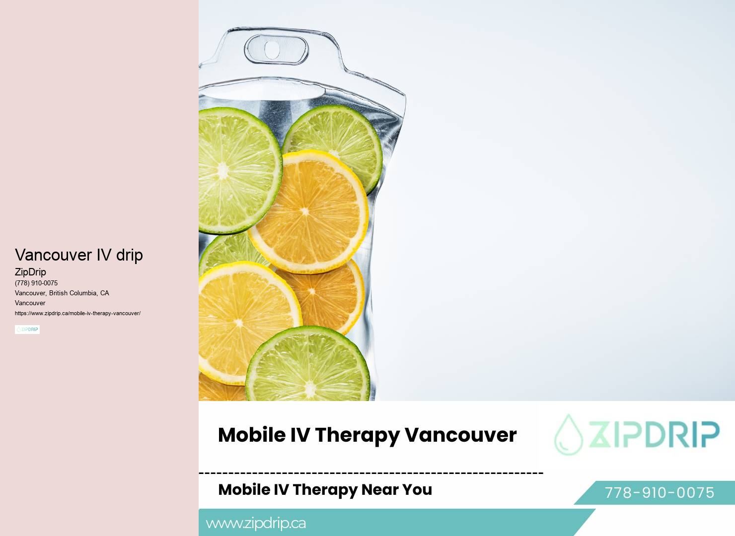 IV Hydration Delivery Vancouver