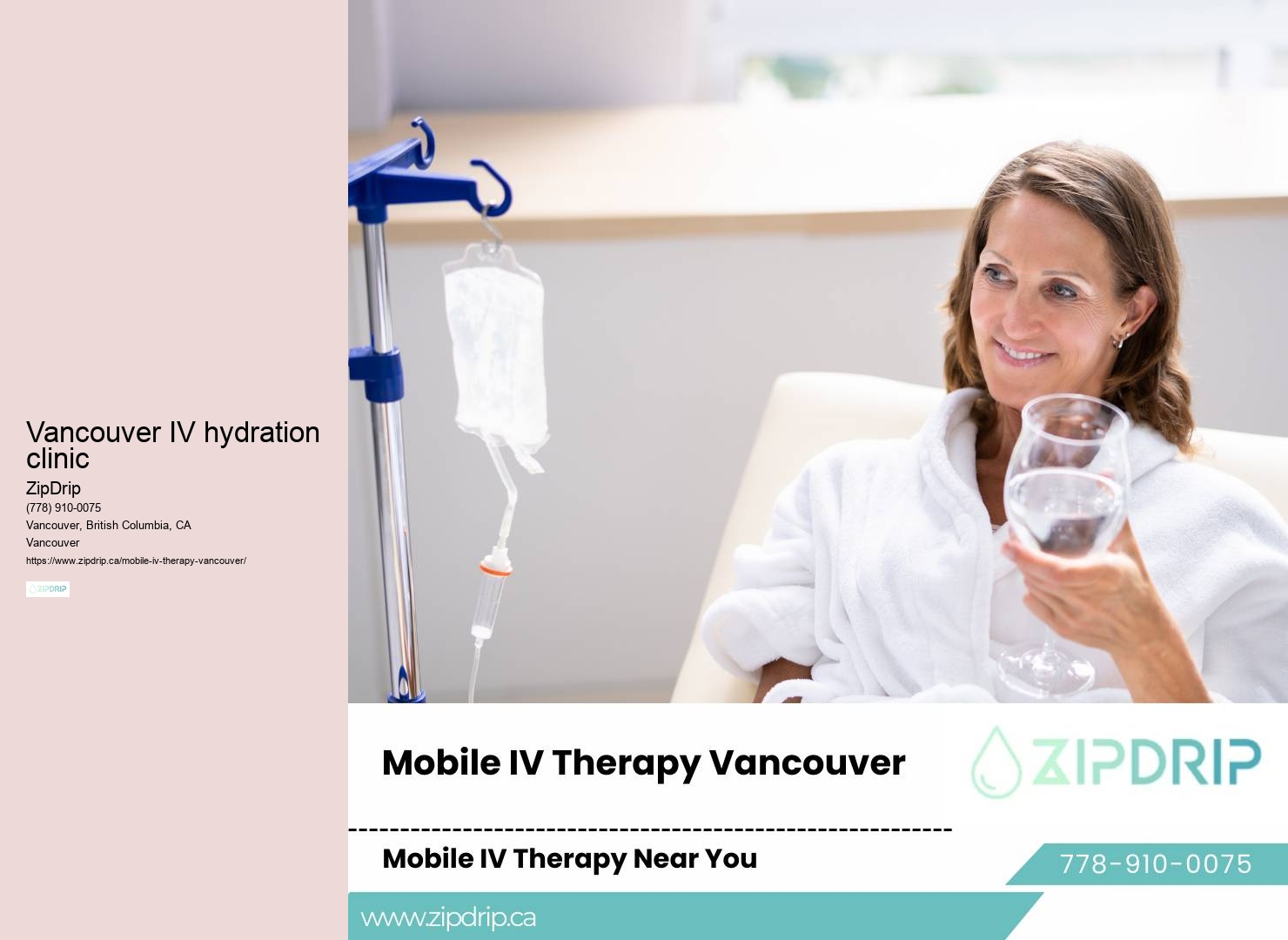 Vancouver's Portable IV Therapy Solutions