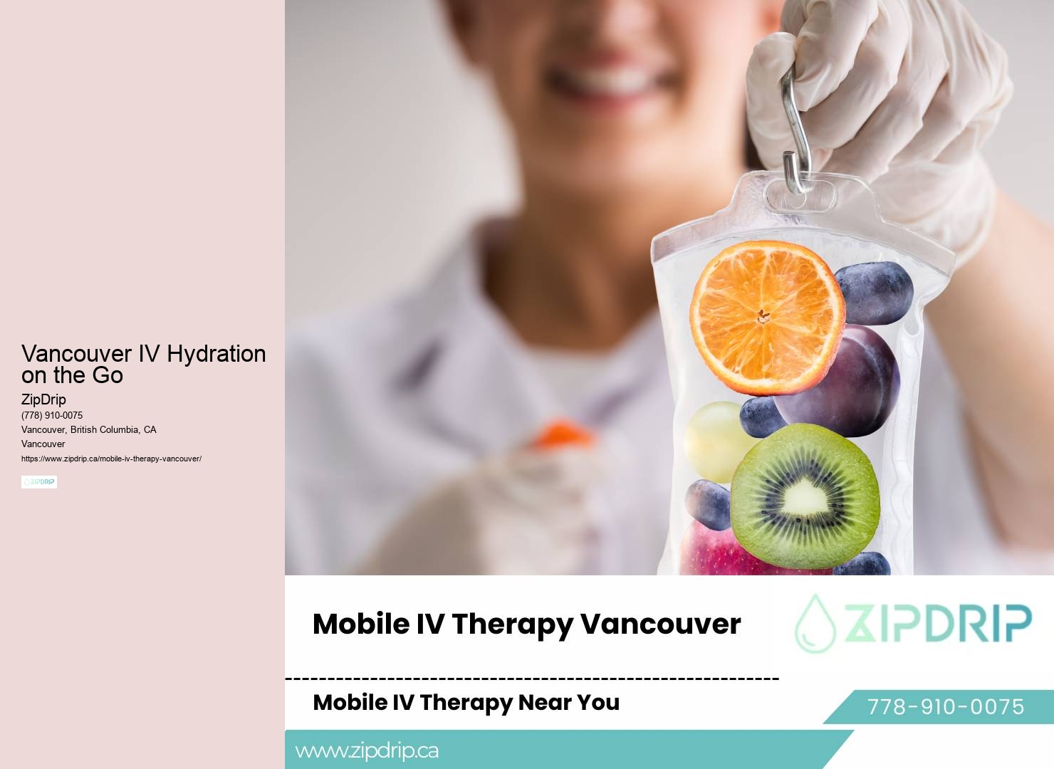 IV Therapy On Wheels Vancouver