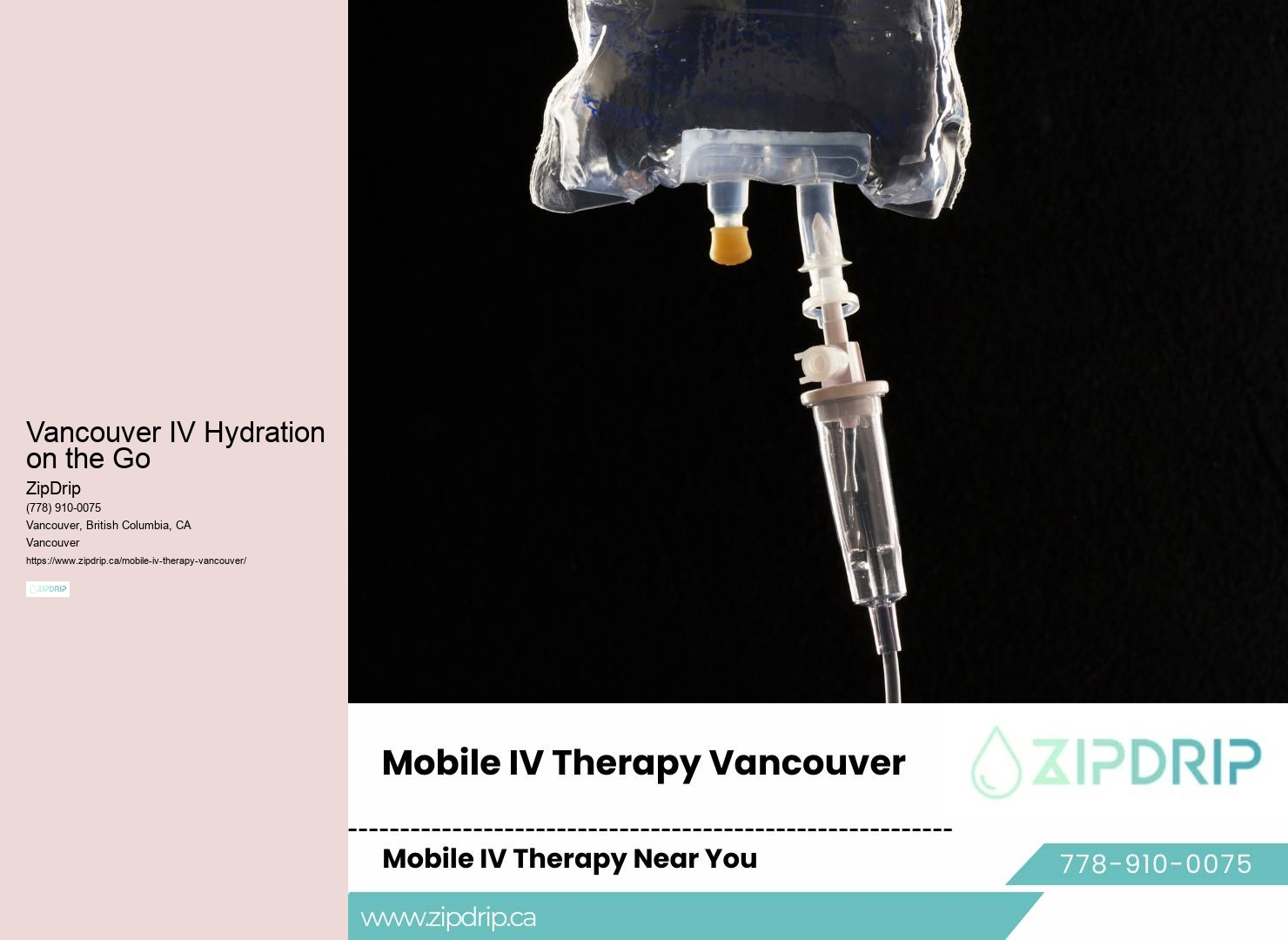 IV Drip Services in Vancouver