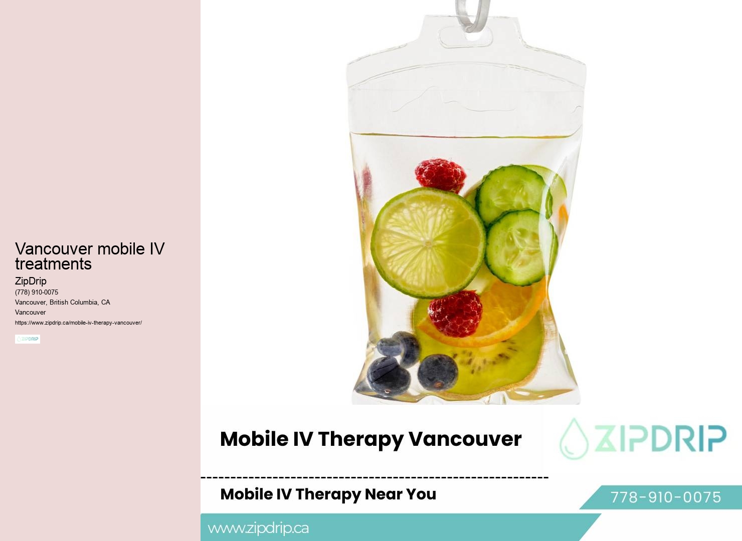 Intravenous Therapy Vancouver