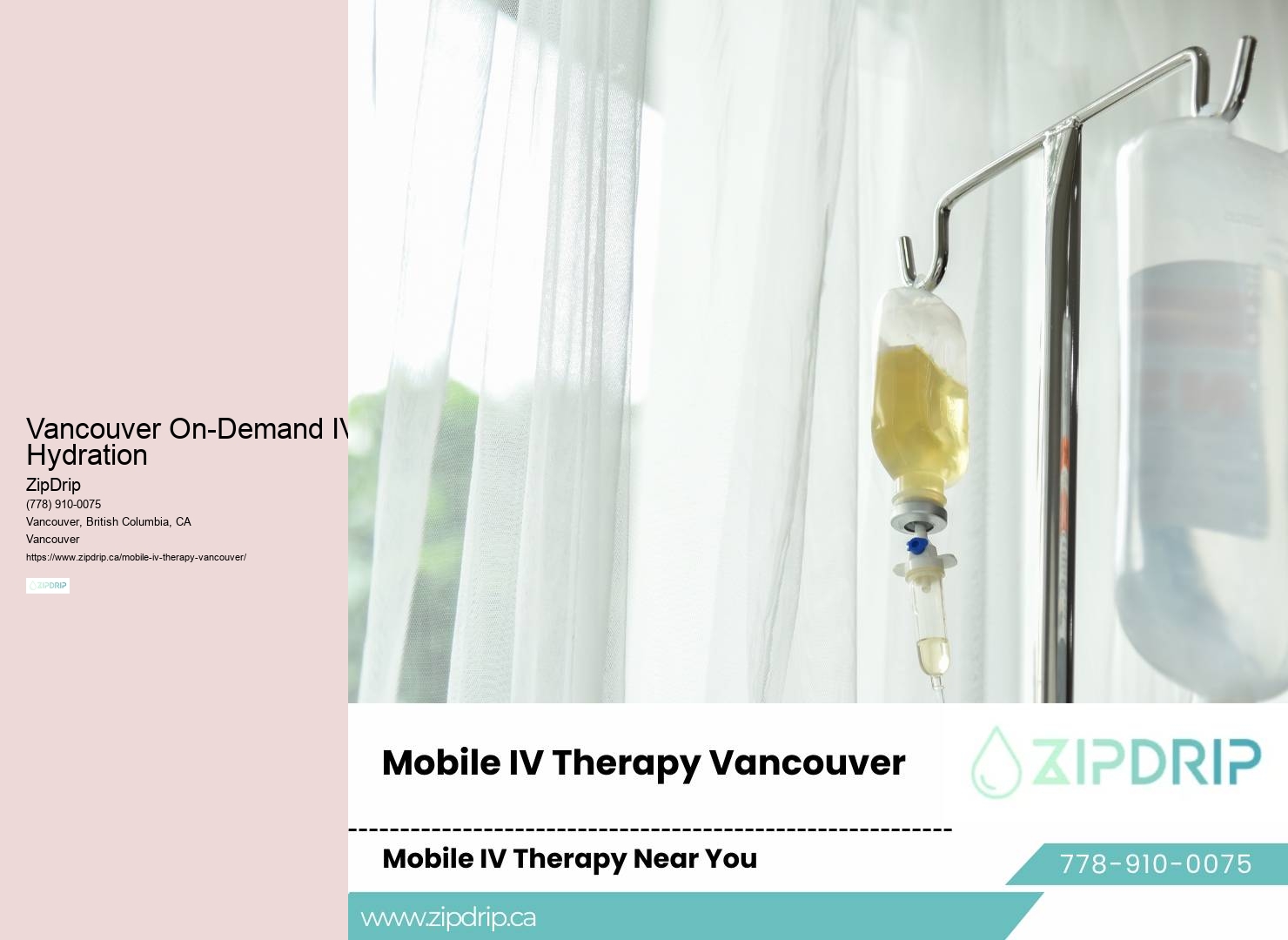 Vancouver at-home IV hydration treatment