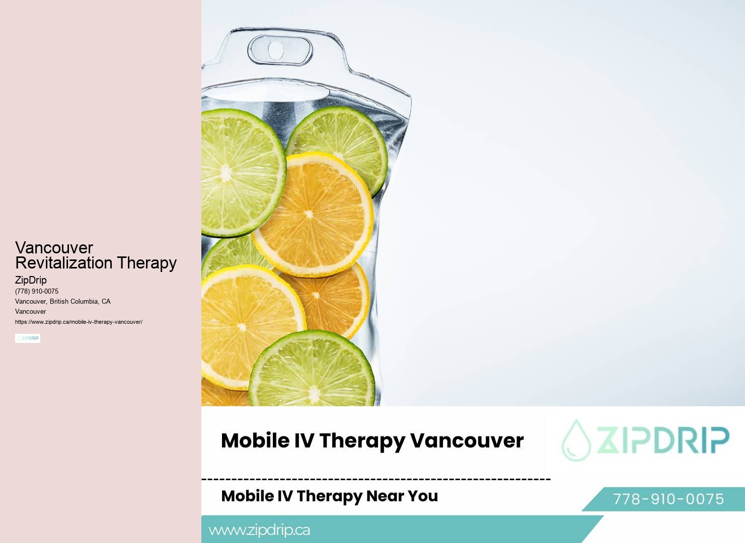 Vancouver mobile IV infusion drip