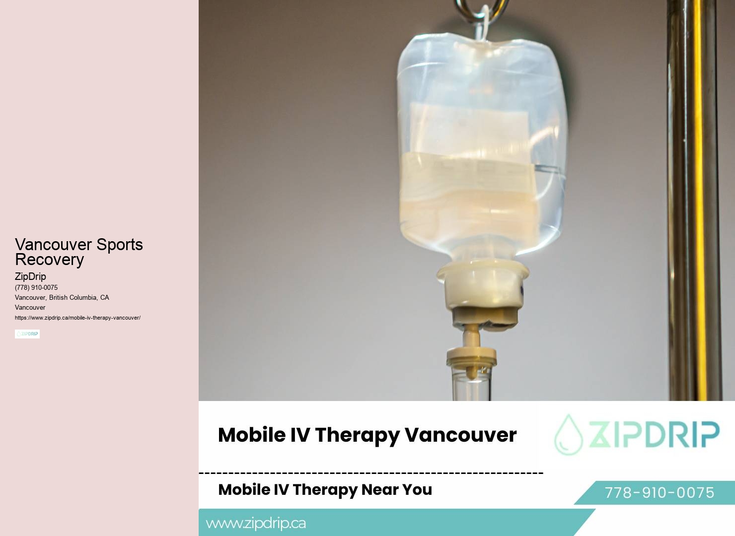 IV Therapy for Travelers Vancouver