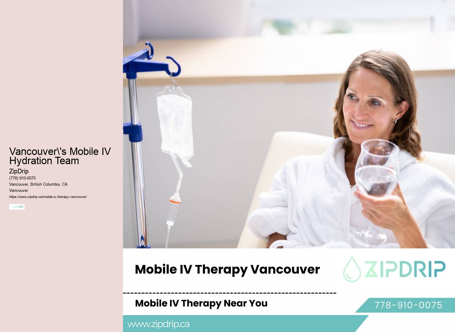 Vancouver's mobile IV therapy on wheels