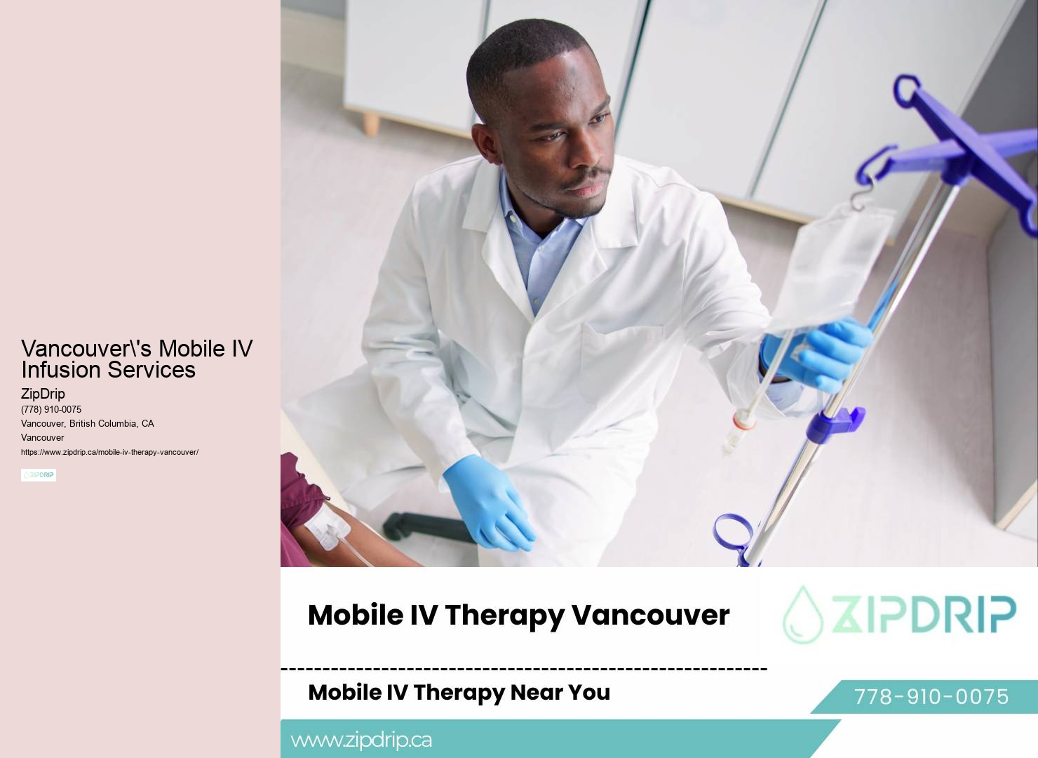 Convenient IV hydration in Vancouver