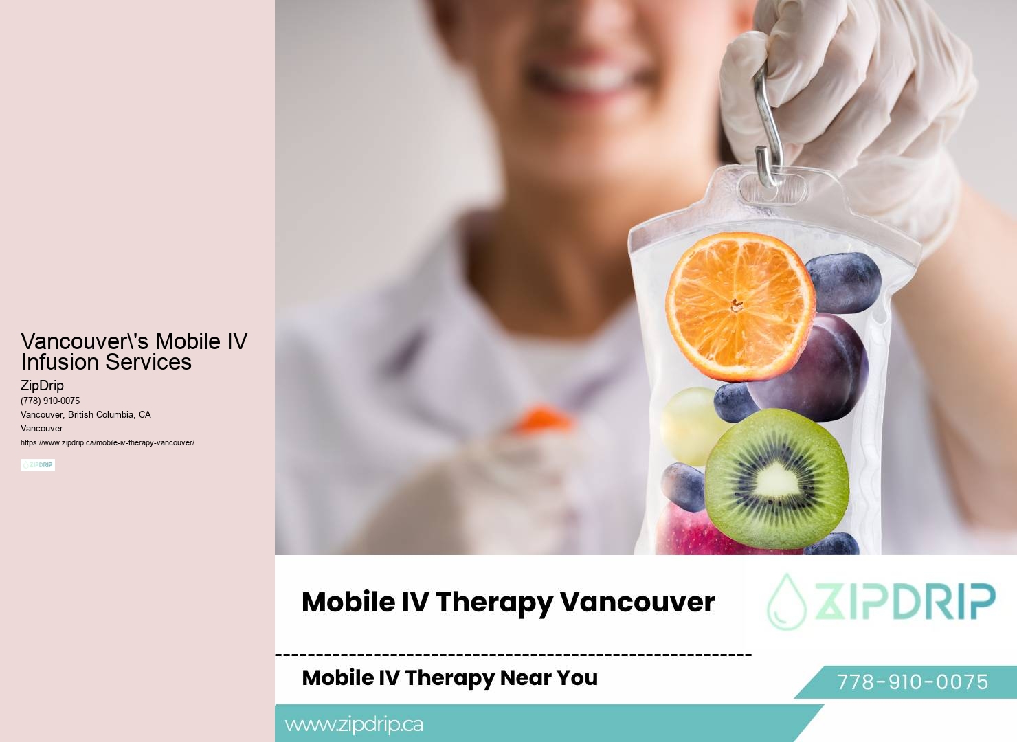 At-Home IV Drip Vancouver