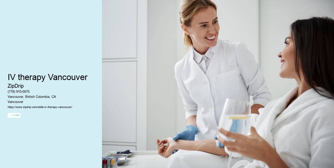 Mobile IV infusion therapy IV therapy Vancouver