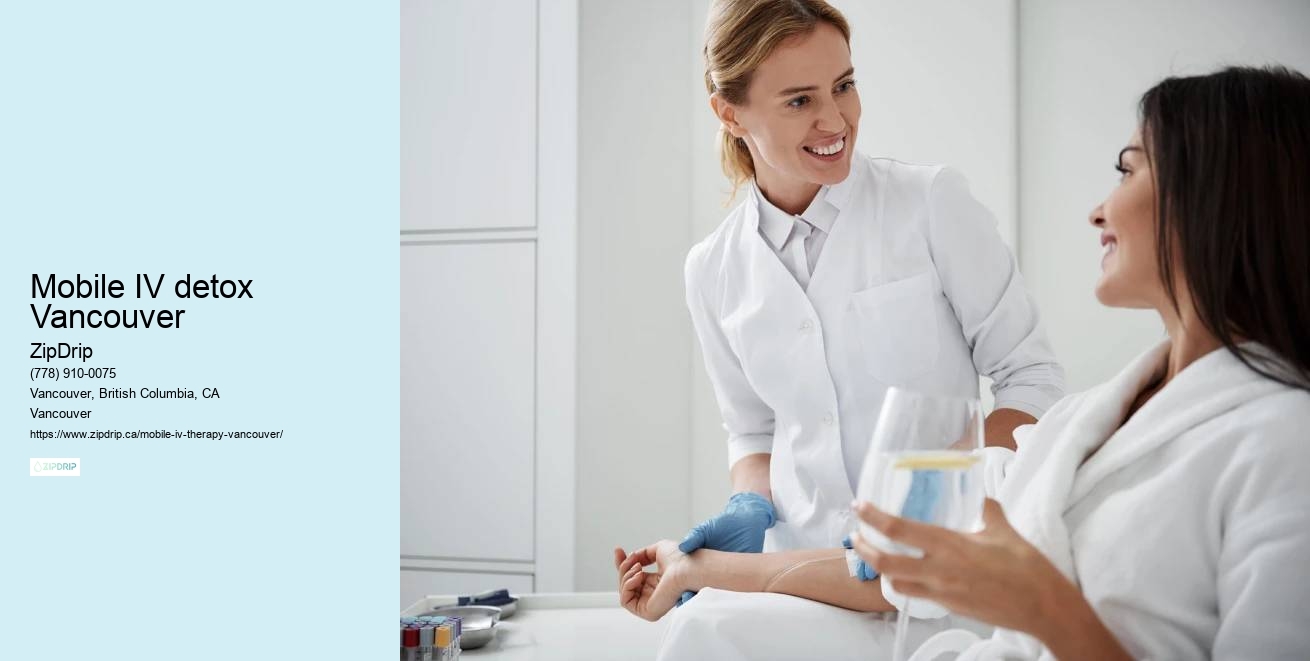 IV hydration for flu recovery Mobile IV detox Vancouver