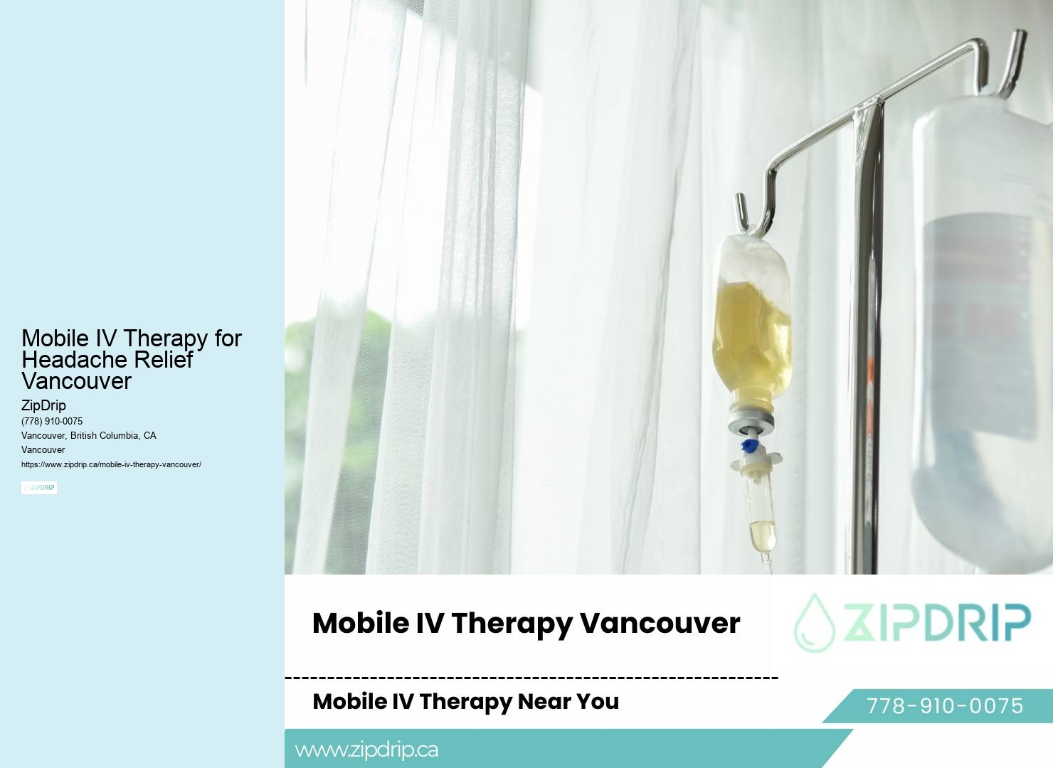 IV hydration for wellness Mobile IV Therapy for Headache Relief Vancouver