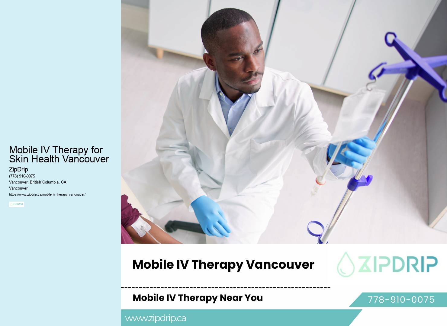 Mobile IV Infusion Mobile IV Therapy for Skin Health Vancouver