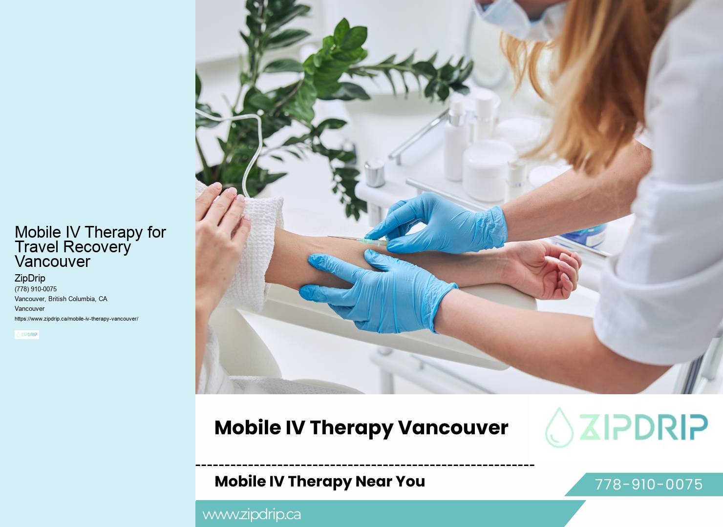 Mobile IV Therapy for Travel Recovery Vancouver mobile IV therapy for travel recovery