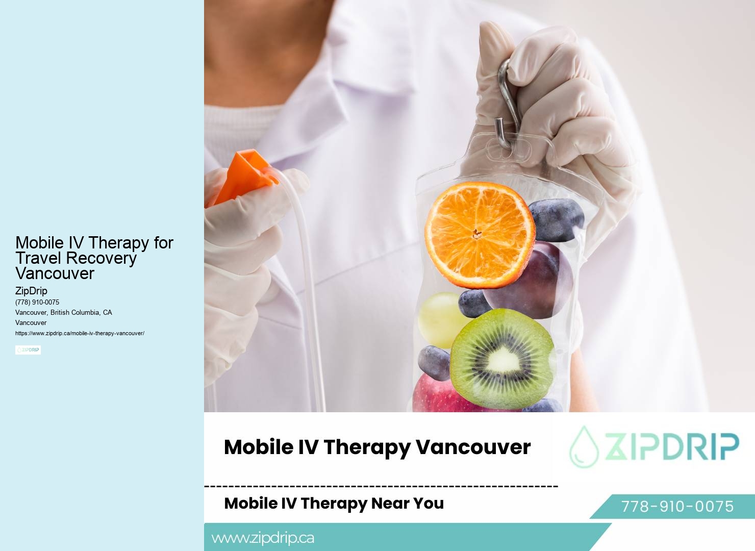 Mobile IV Therapy for Travel Recovery Vancouver mobile IV therapy health solutions